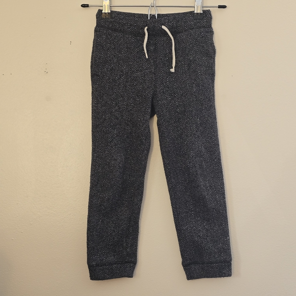 GAP 5T Herringbone Knit Jogger Pants Dark Heather